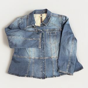 Wit & Wisdom Nordstrom’s Peplum Denim Jean Jacket Women’s 3XL